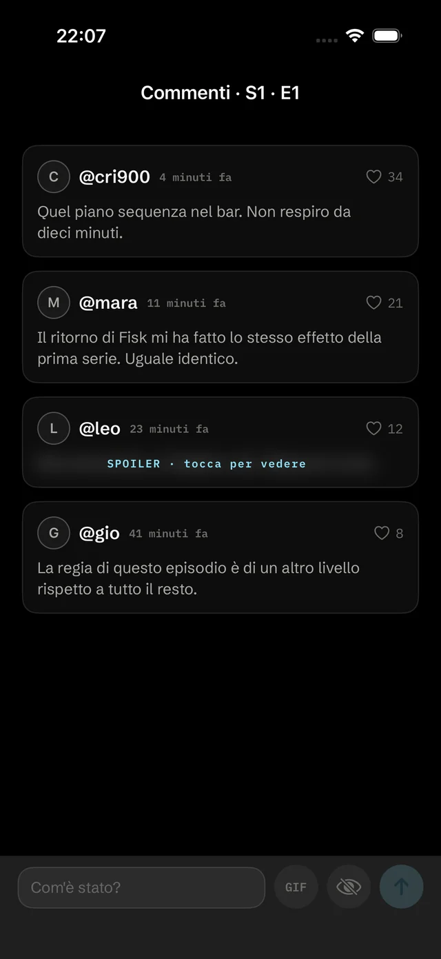 La stanza aperta: i commenti dell'episodio, con i like e uno spoiler coperto.